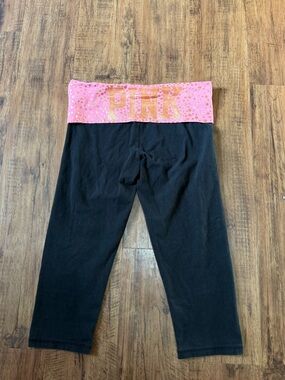 pink vs y2k foldover capris